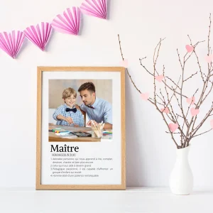 Affiche Maître personnalisée photos - cadeau personnalisée Maître par Le Temps des Paillettes
