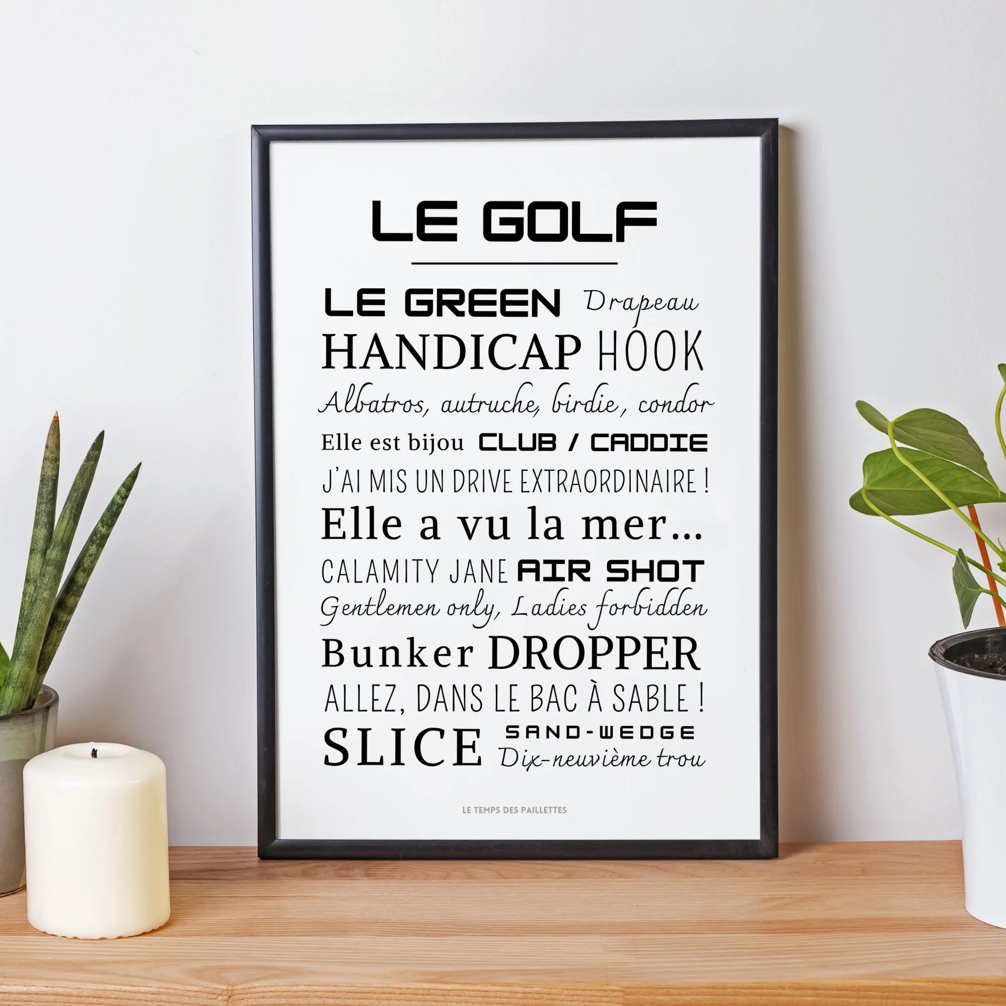 Affiche Golf- Affiche mots et expressions du Golf- Poster Golf - Affiche sport à imprimer par Le Temps des Paillettes – Image 3