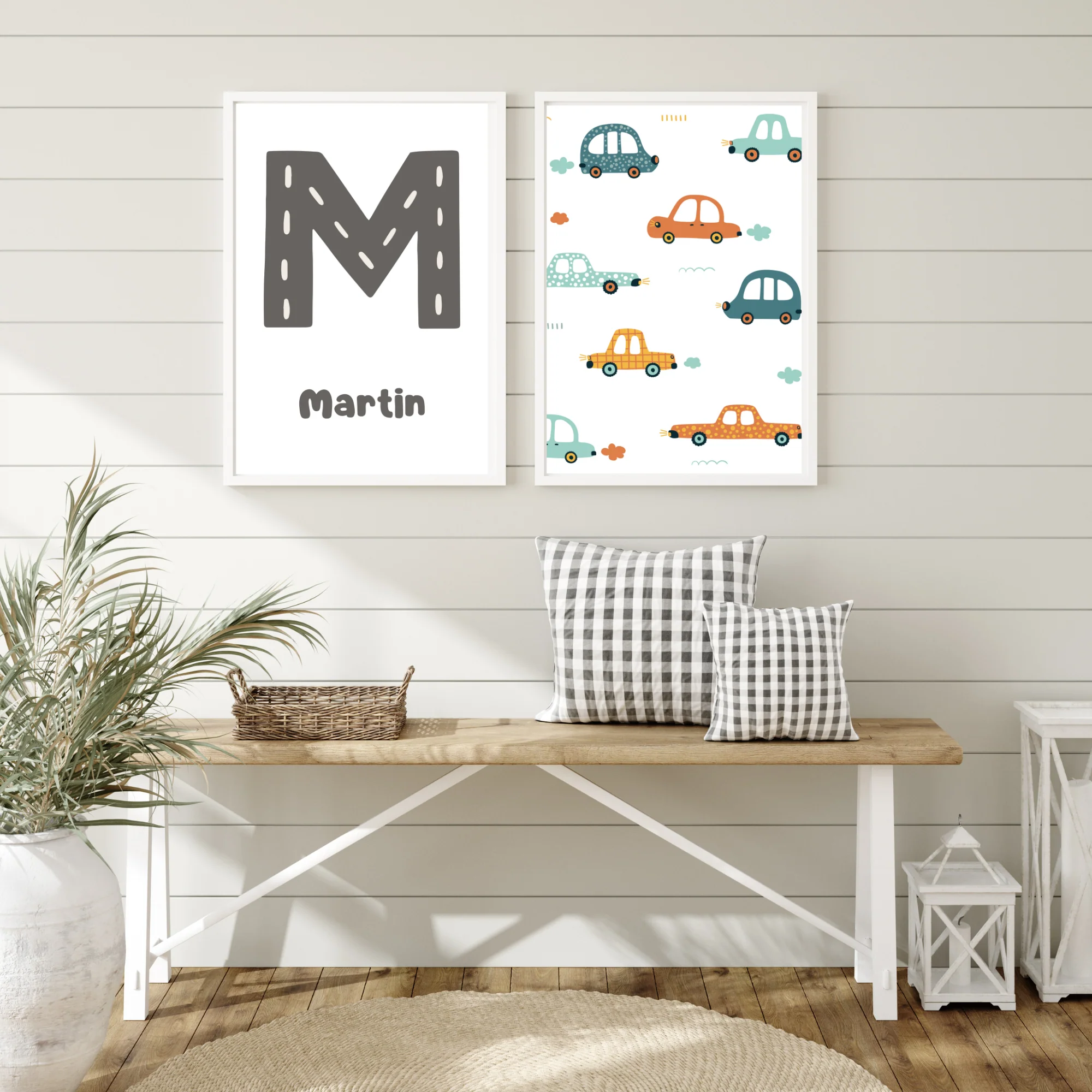 Set affiches enfant route & véhicules - poster bébé voitures par Le Temps des Paillettes – Image 2