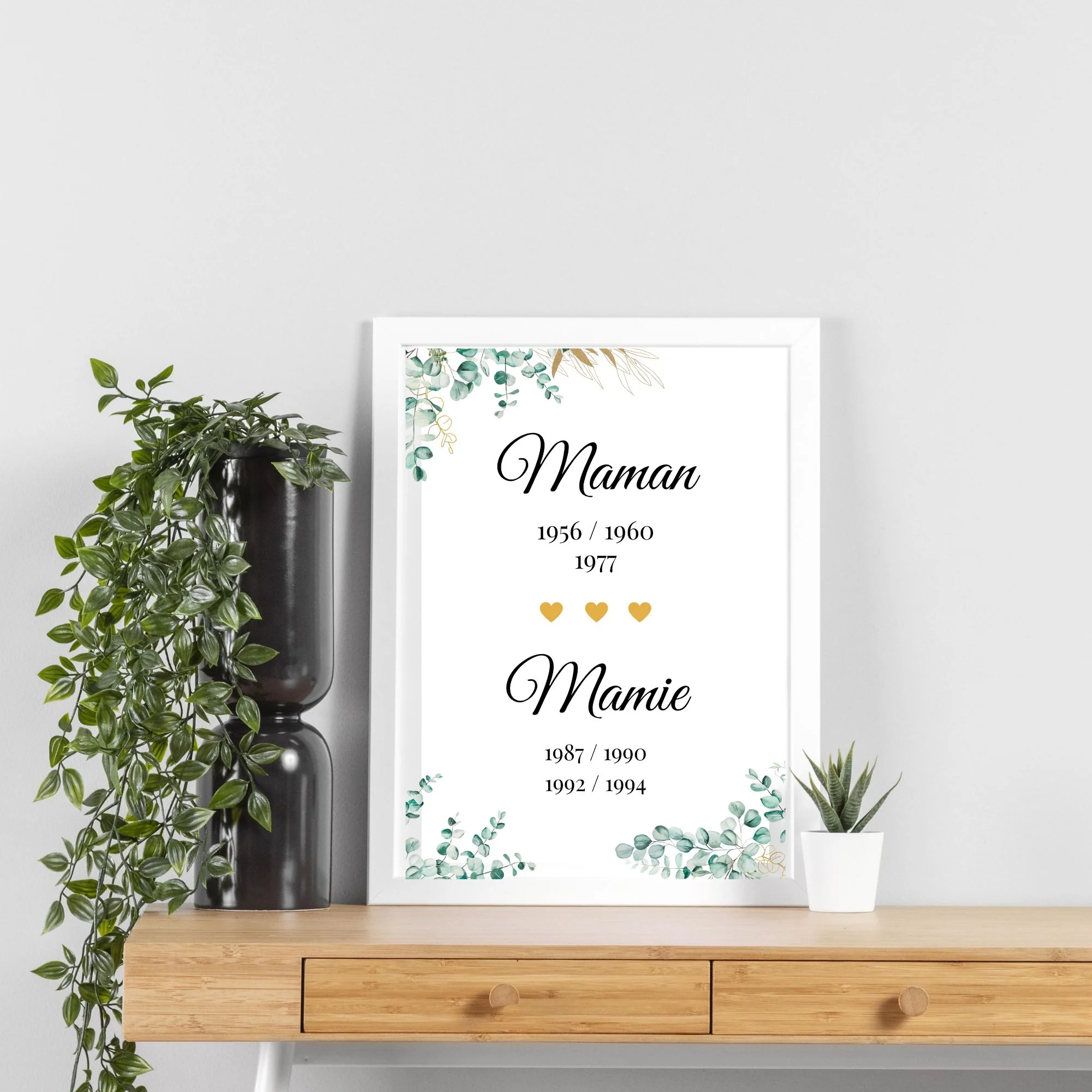 Affiche mamie personnalisée - fête des grands mères - cadeau annonce de grossesse mamie par Le Temps des Paillettes – Image 3