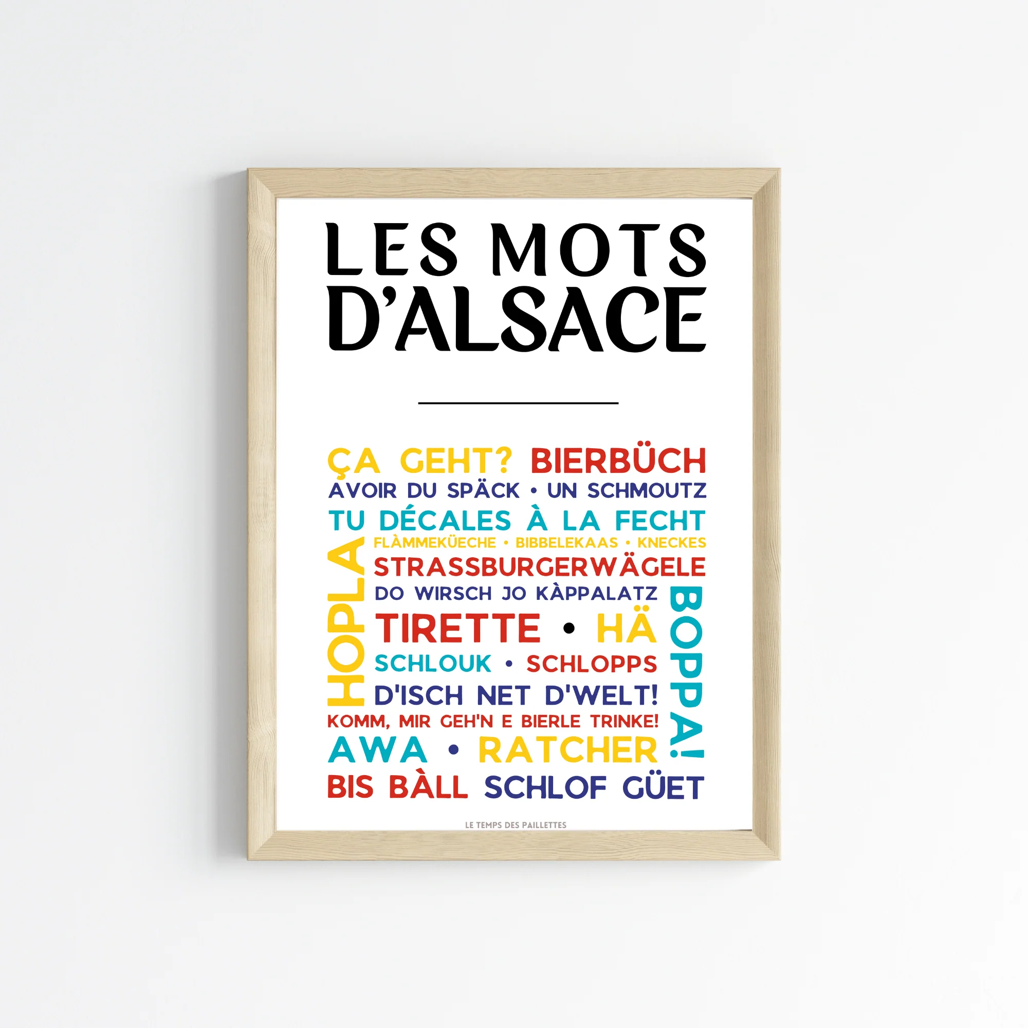 Affiche L'Alsacien - Poster mots d'alsace par Le Temps des Paillettes – Image 3