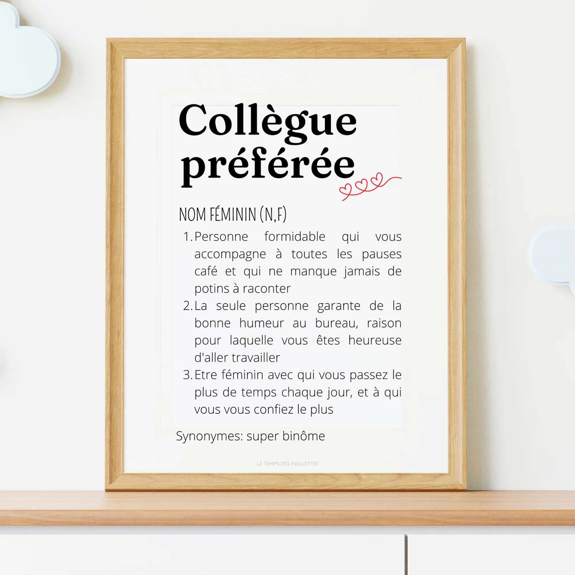 Affiche définition Collègue préférée – Image 4