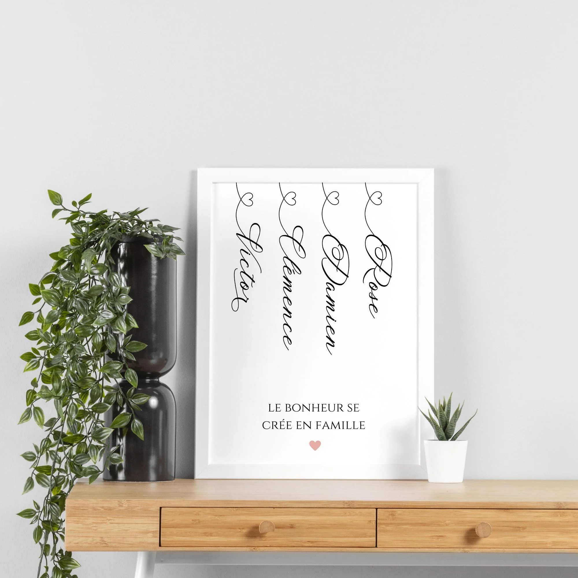 Affiche Famille Prénoms - Affiche Personnalisée Famille par Le Temps des Paillettes – Image 4