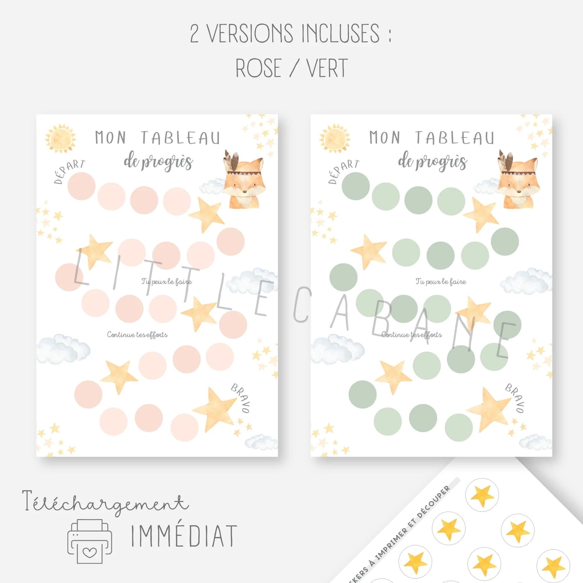 Affiche de progrès enfant - Je progresse – Image 4