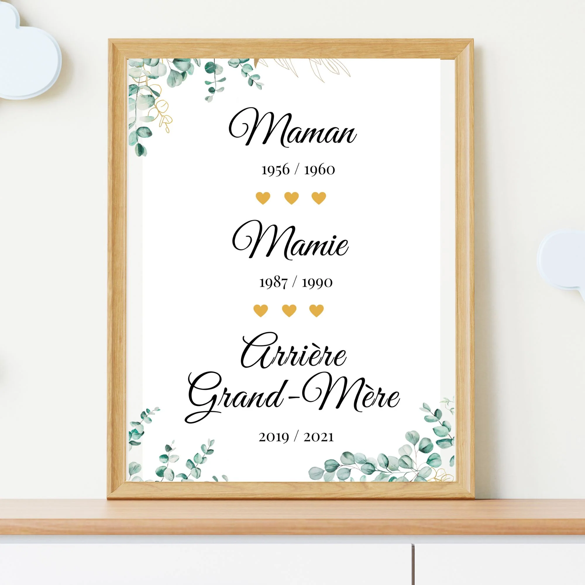 Affiche arrière grand-mère personnalisée - fête des grands mères - cadeau mamie par Le Temps des Paillettes – Image 4