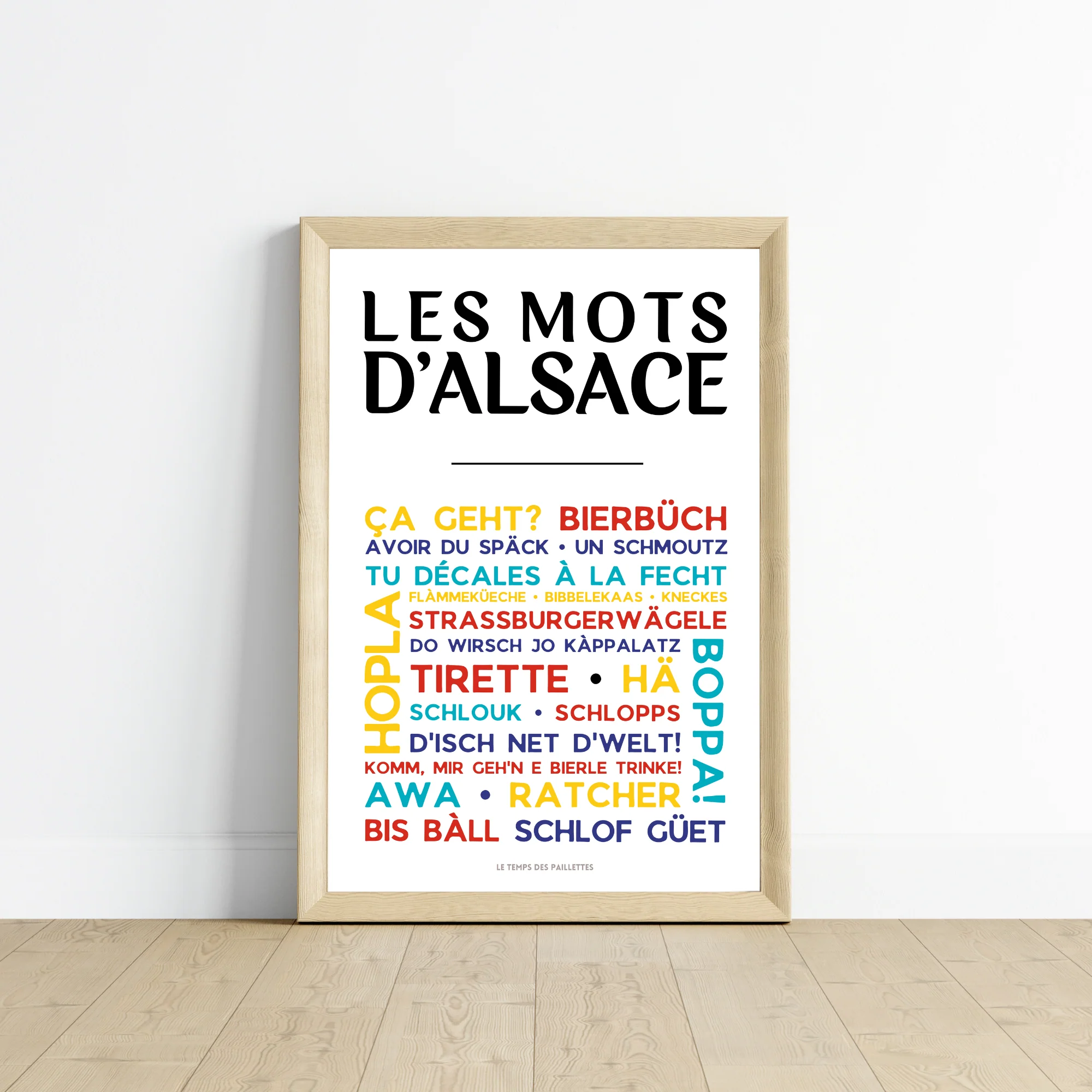 Affiche L'Alsacien - Poster mots d'alsace par Le Temps des Paillettes – Image 4