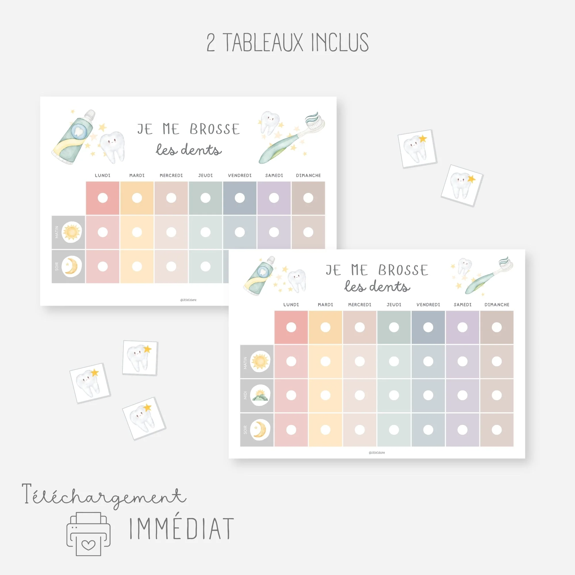 Tableau brossage des dents - Je me brosse les dents – Image 4