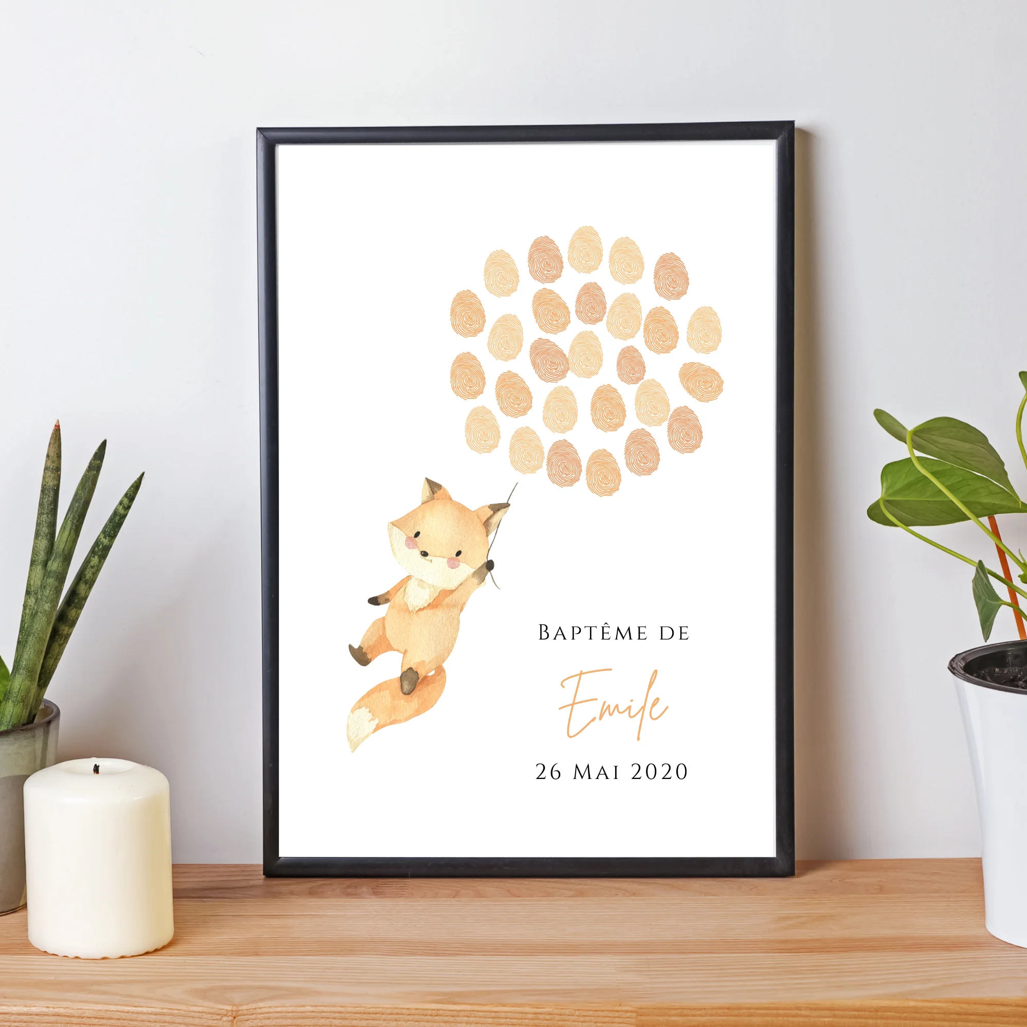 Affiche arbre à empreintes renard et ballon – Image 4