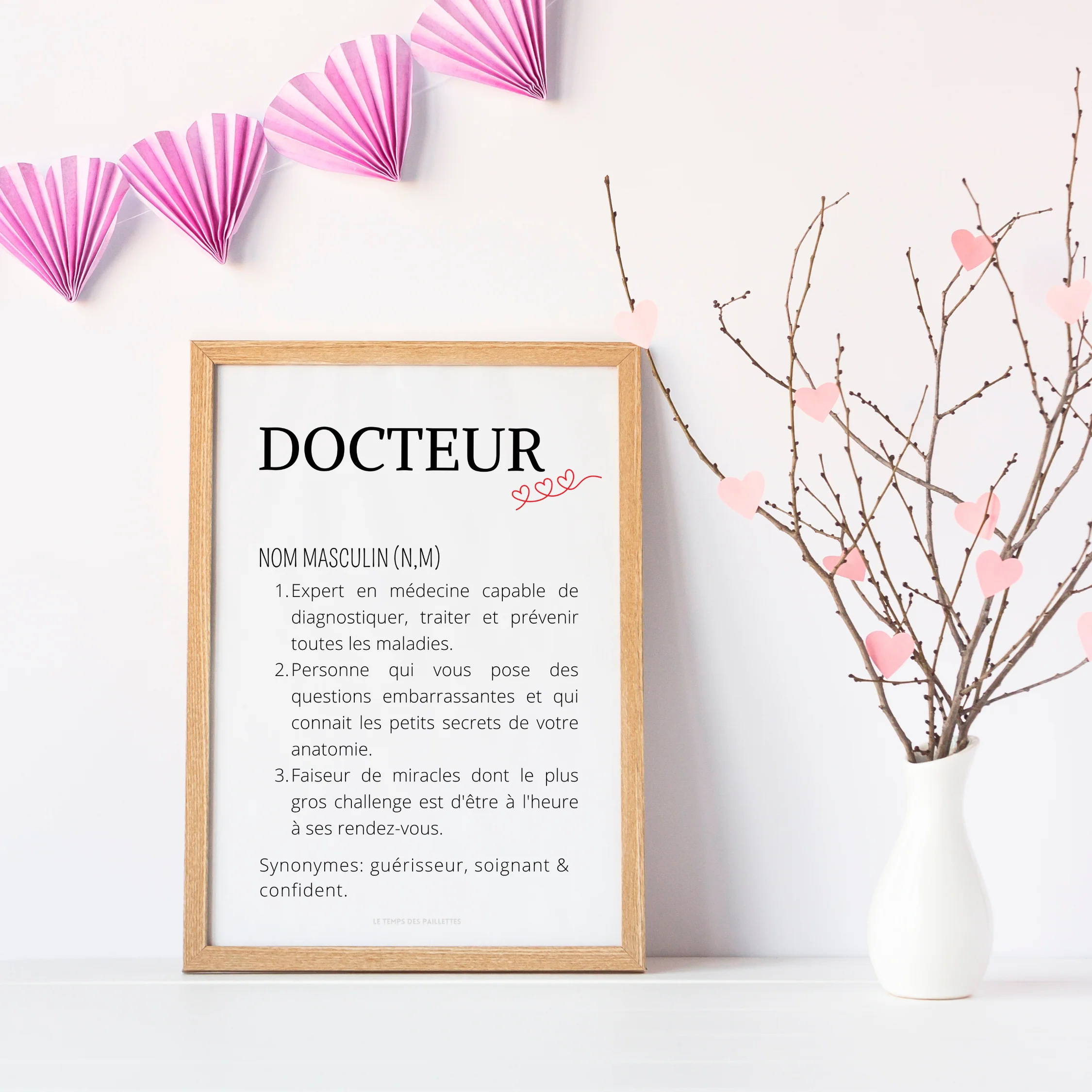 Affiche définition docteur - Affiche minimalistes docteur - Affiche salle d'attente par Le Temps des Paillettes – Image 4