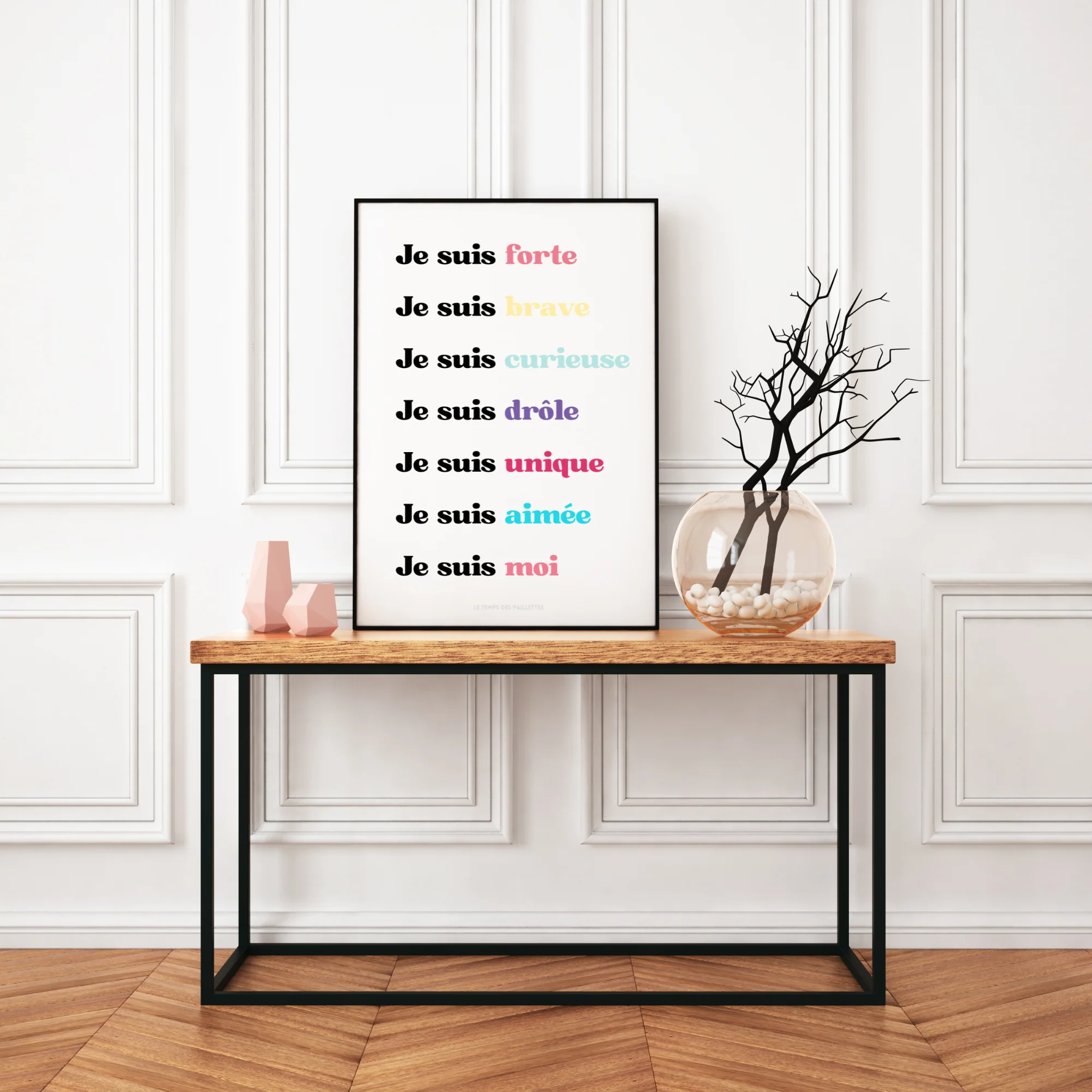 Affiche affirmations positives enfant - affirmations personnalisées - affirmations pour enfants par Le Temps des Paillettes – Image 3