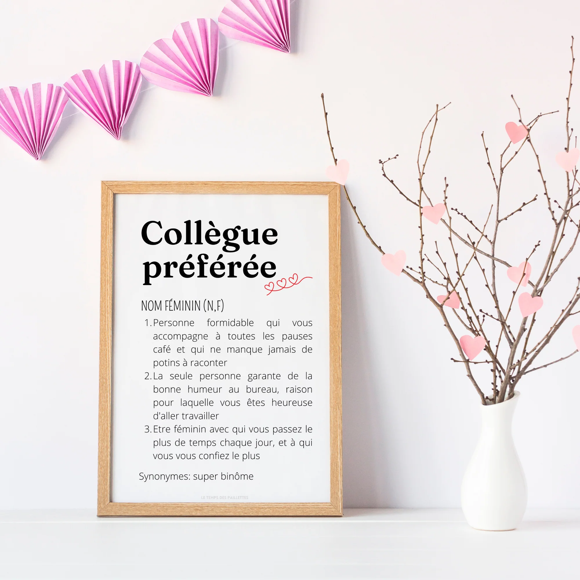 Affiche définition Collègue préférée