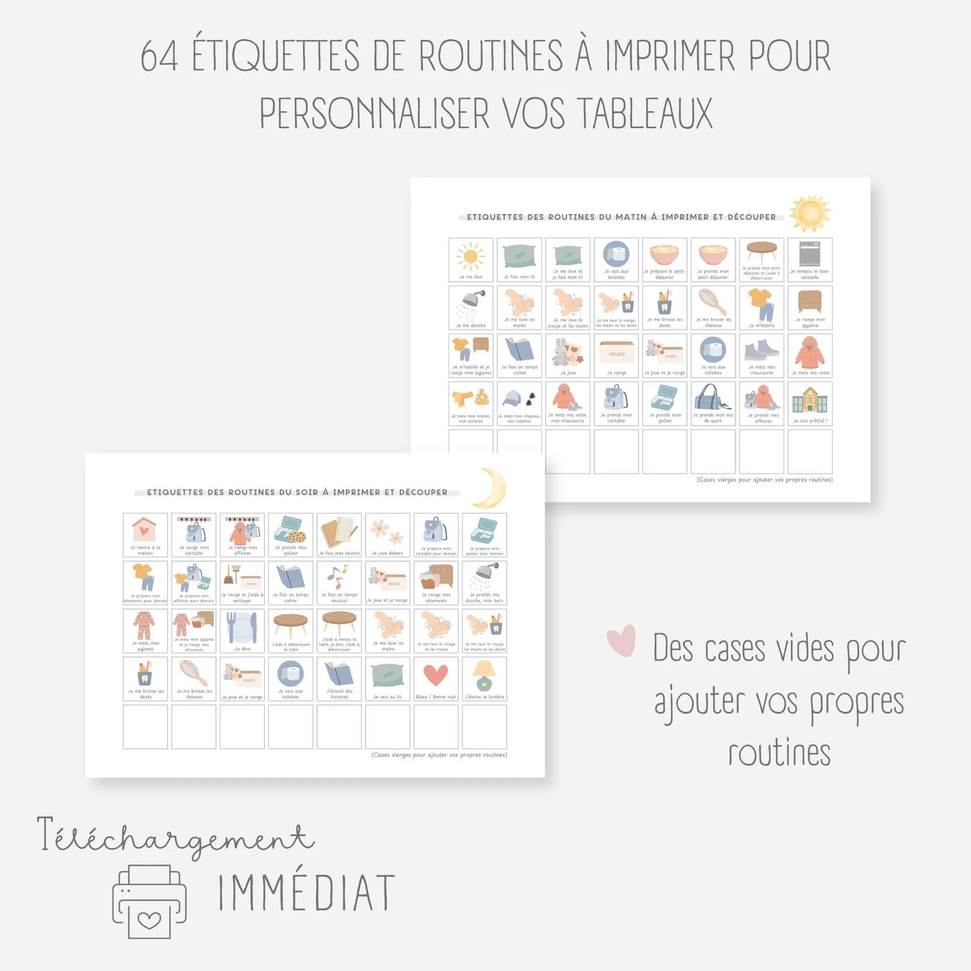 Mes tableaux de routines pliables - Licorne – Image 6