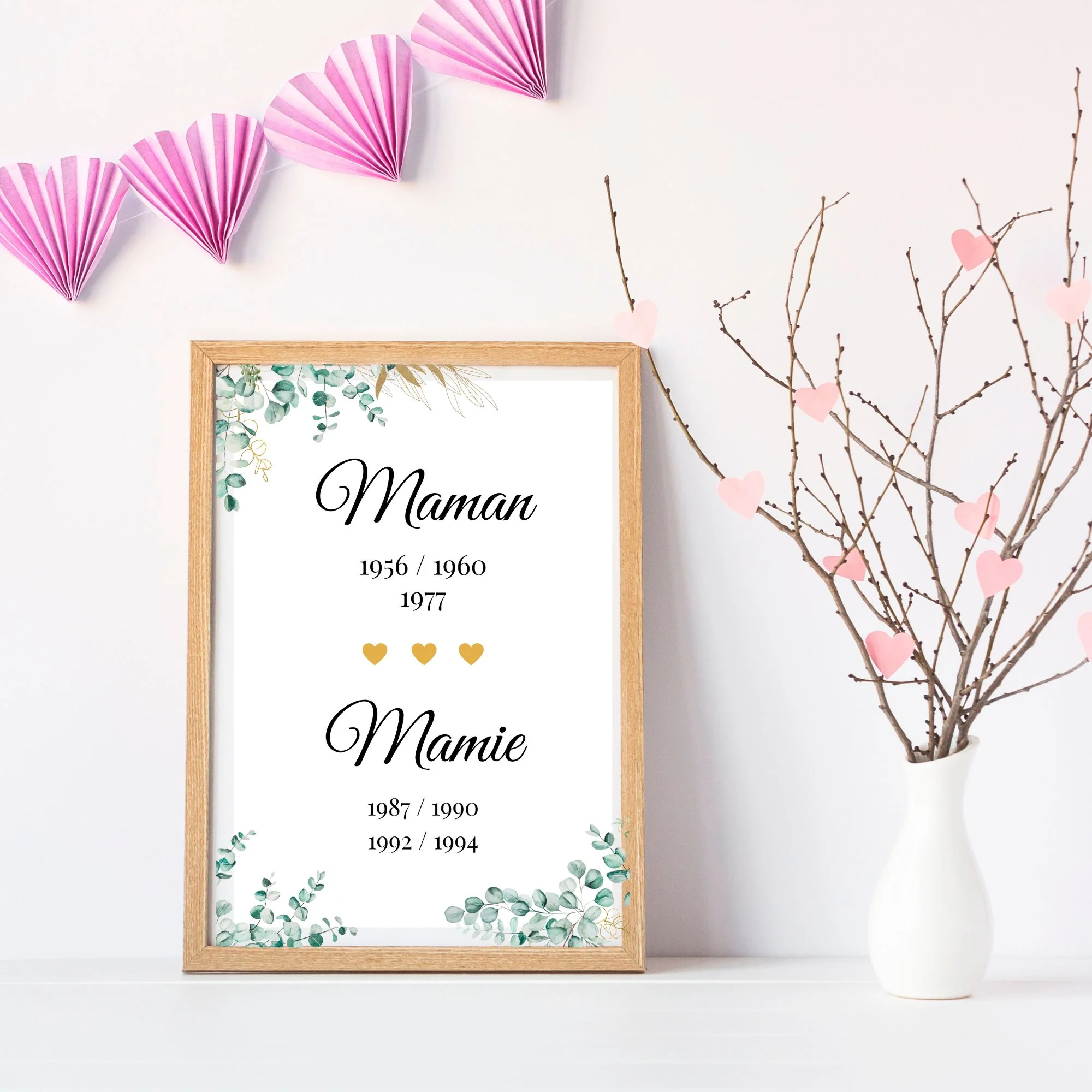 Affiche mamie personnalisée - fête des grands mères - cadeau annonce de grossesse mamie par Le Temps des Paillettes – Image 5