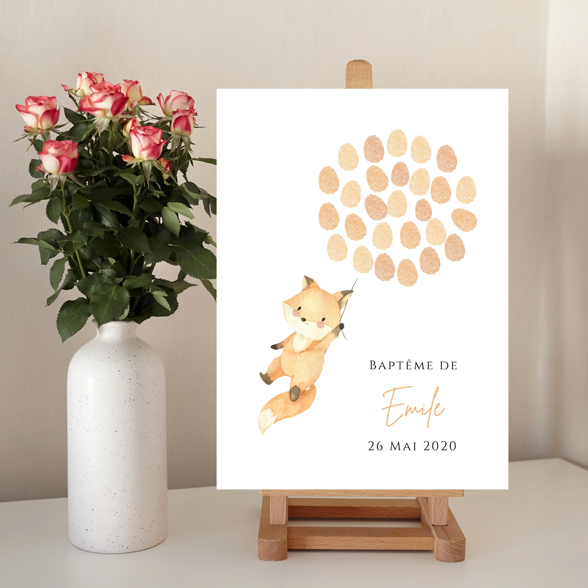 Affiche arbre à empreintes renard et ballon – Image 6