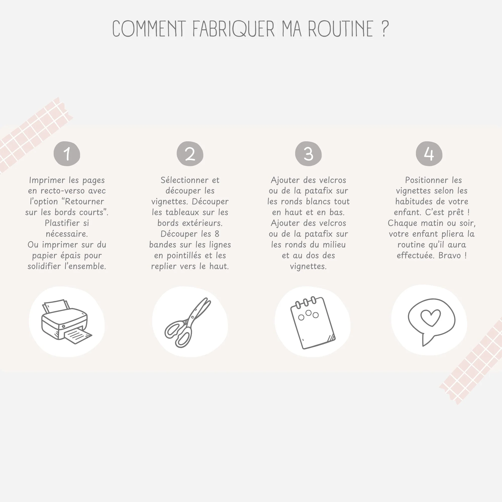 Mes tableaux de routines pliables - Licorne – Image 8