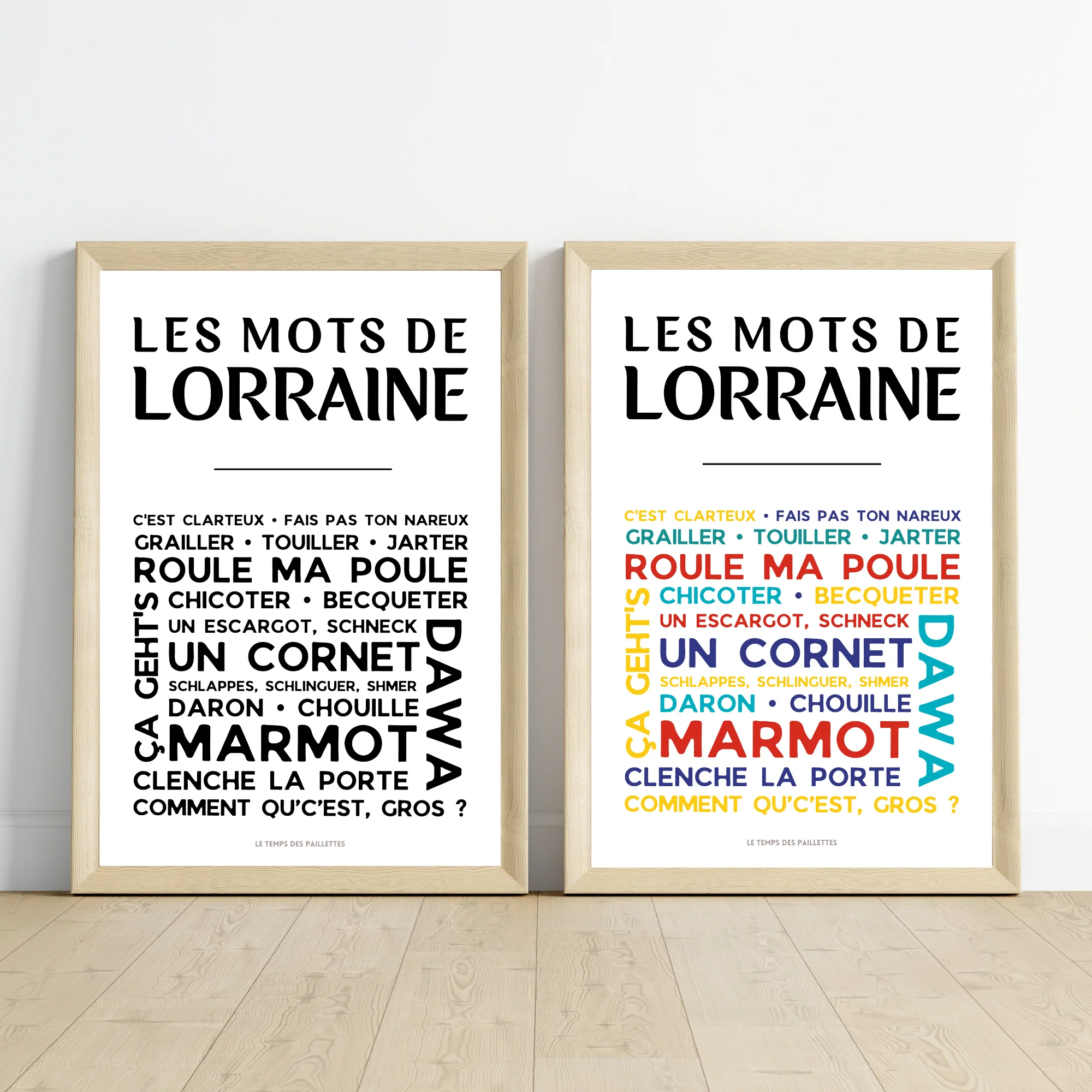 Affiche Le lorrain - Poster mots de lorraine par Le Temps des Paillettes – Image 2
