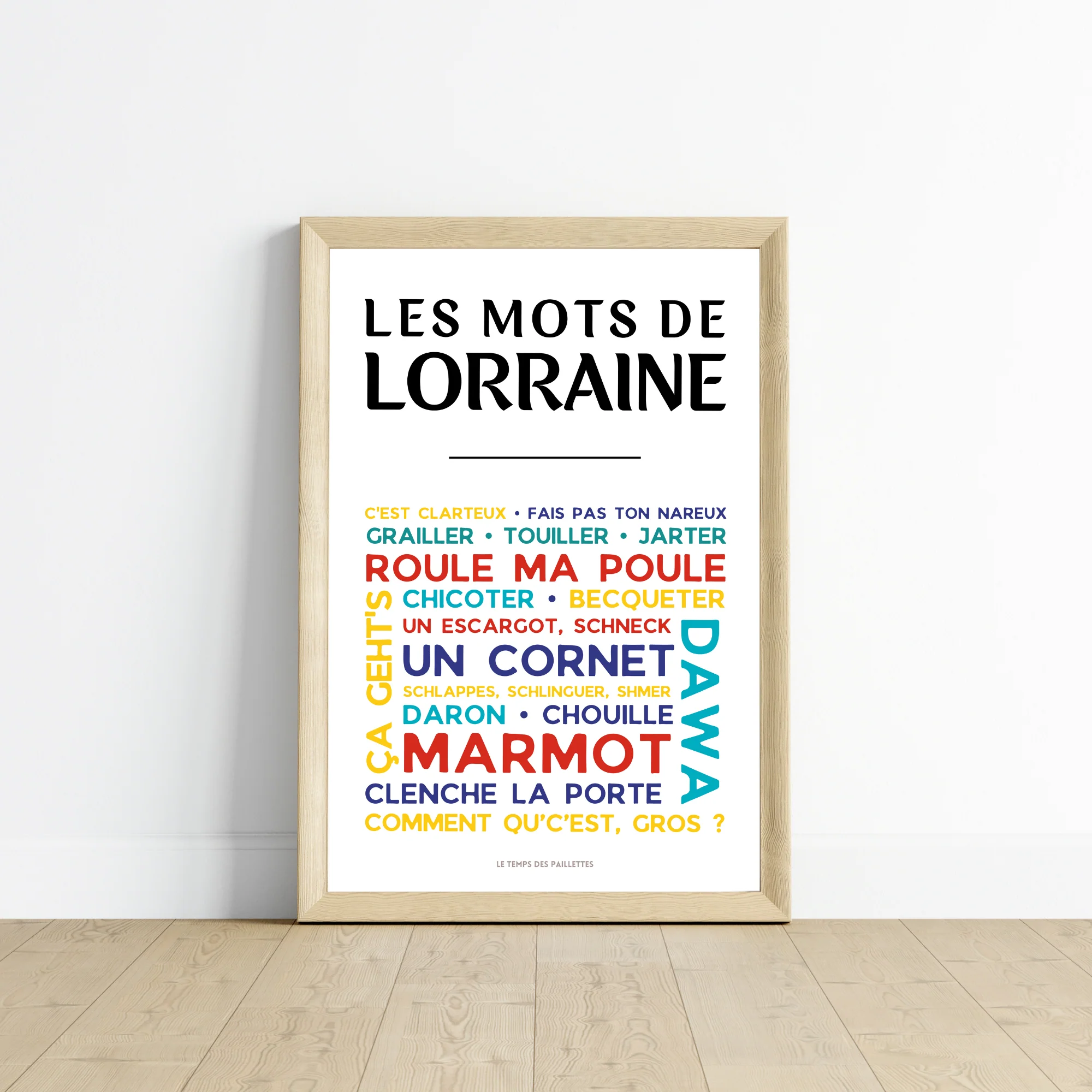 Affiche Le lorrain - Poster mots de lorraine par Le Temps des Paillettes – Image 5