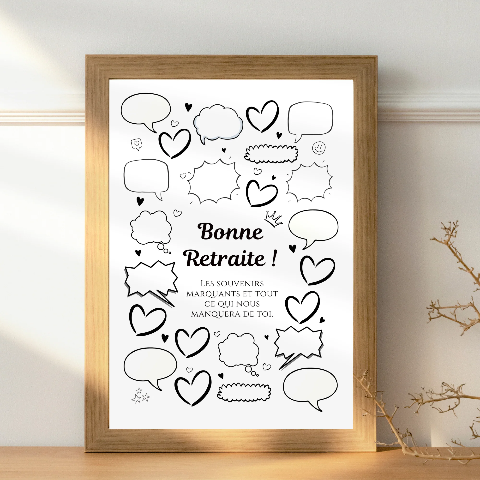 Affiche Cadeau collègue -Carte à Message Départ collègue – Image 5