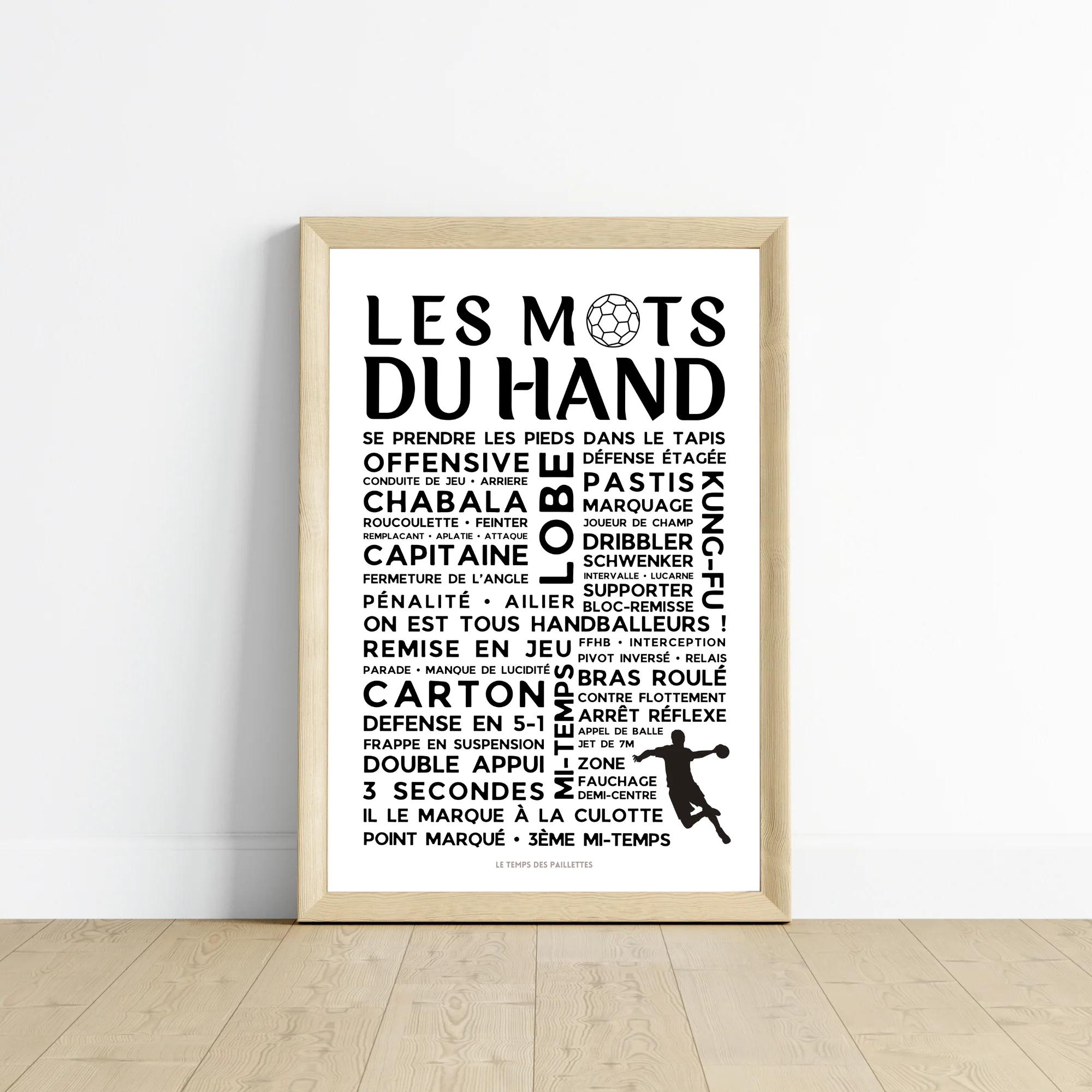 Affiche Les mots du Hand - Affiche de sport