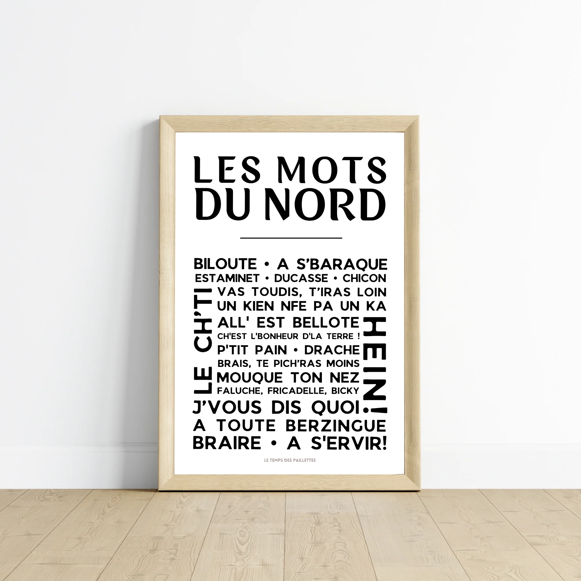 Affiche les Mots du nord - le nord - ch'ti par Le Temps des Paillettes – Image 3