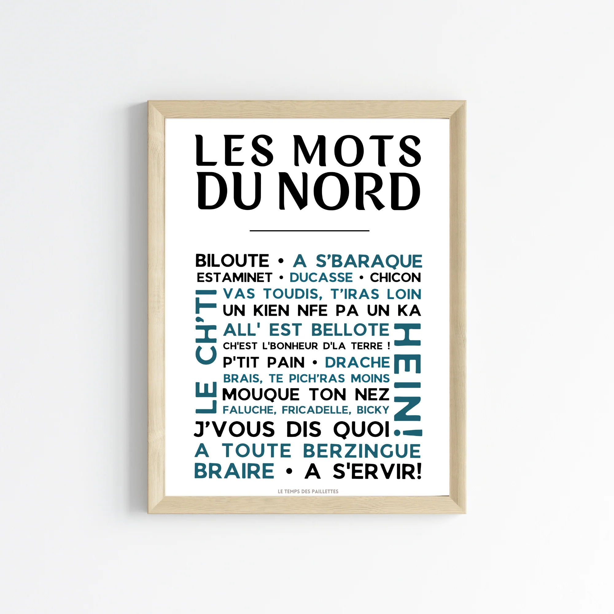 Affiche les Mots du nord - le nord - ch'ti par Le Temps des Paillettes – Image 4