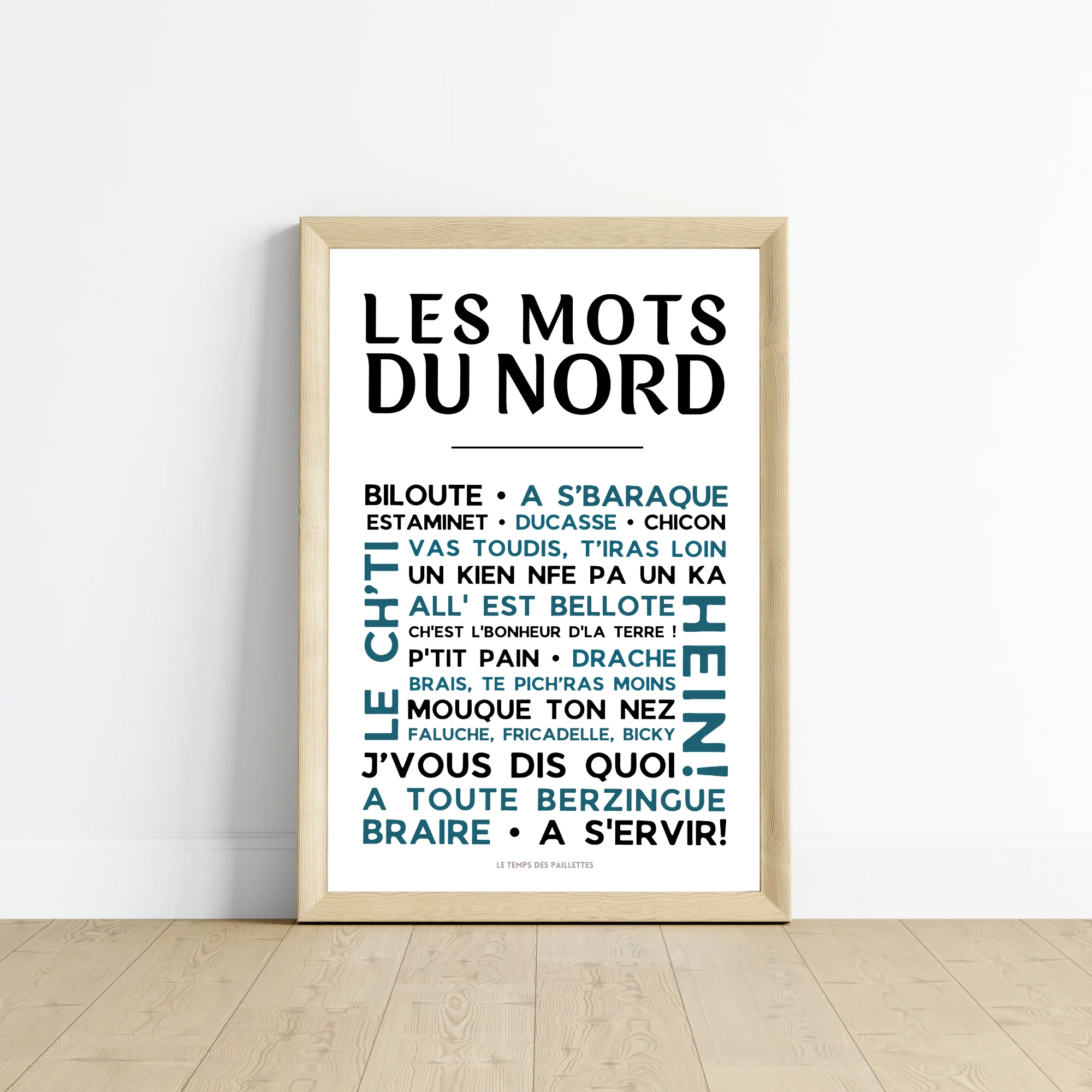 Affiche les Mots du nord - le nord - ch'ti par Le Temps des Paillettes – Image 5
