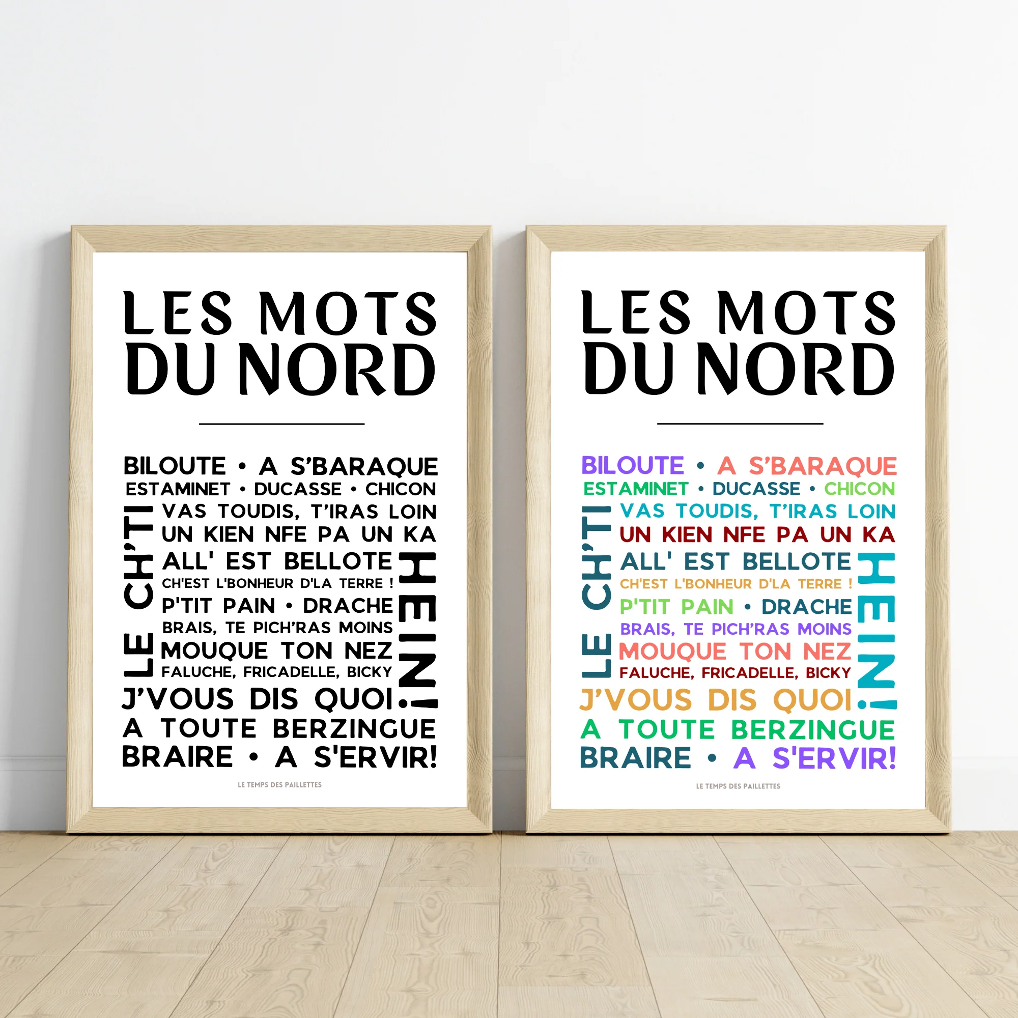 Affiche les Mots du nord - le nord - ch'ti par Le Temps des Paillettes – Image 7