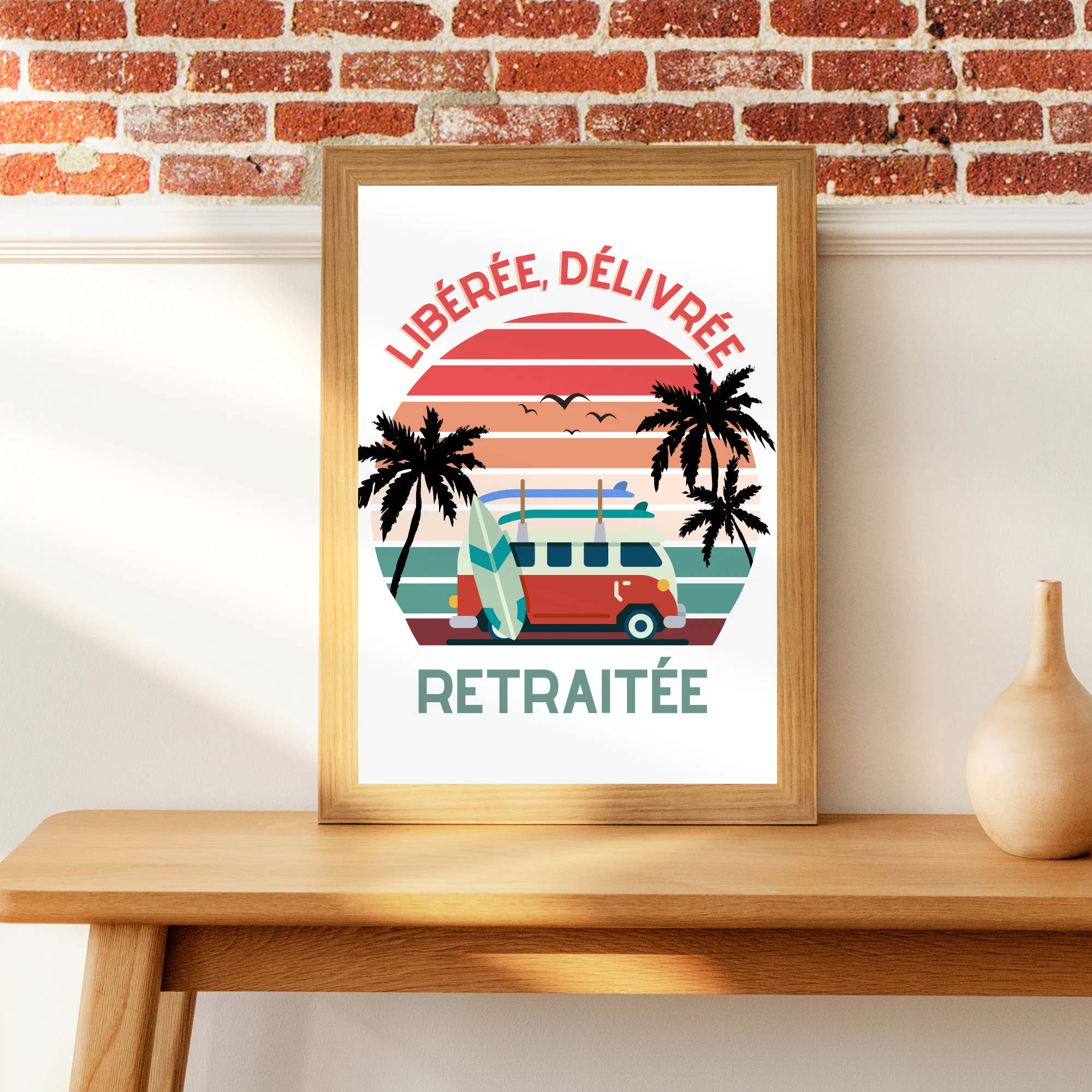 Affiche Départ en Retraite - Poster Libéré Délivré Retraité homme ou femme – Image 2