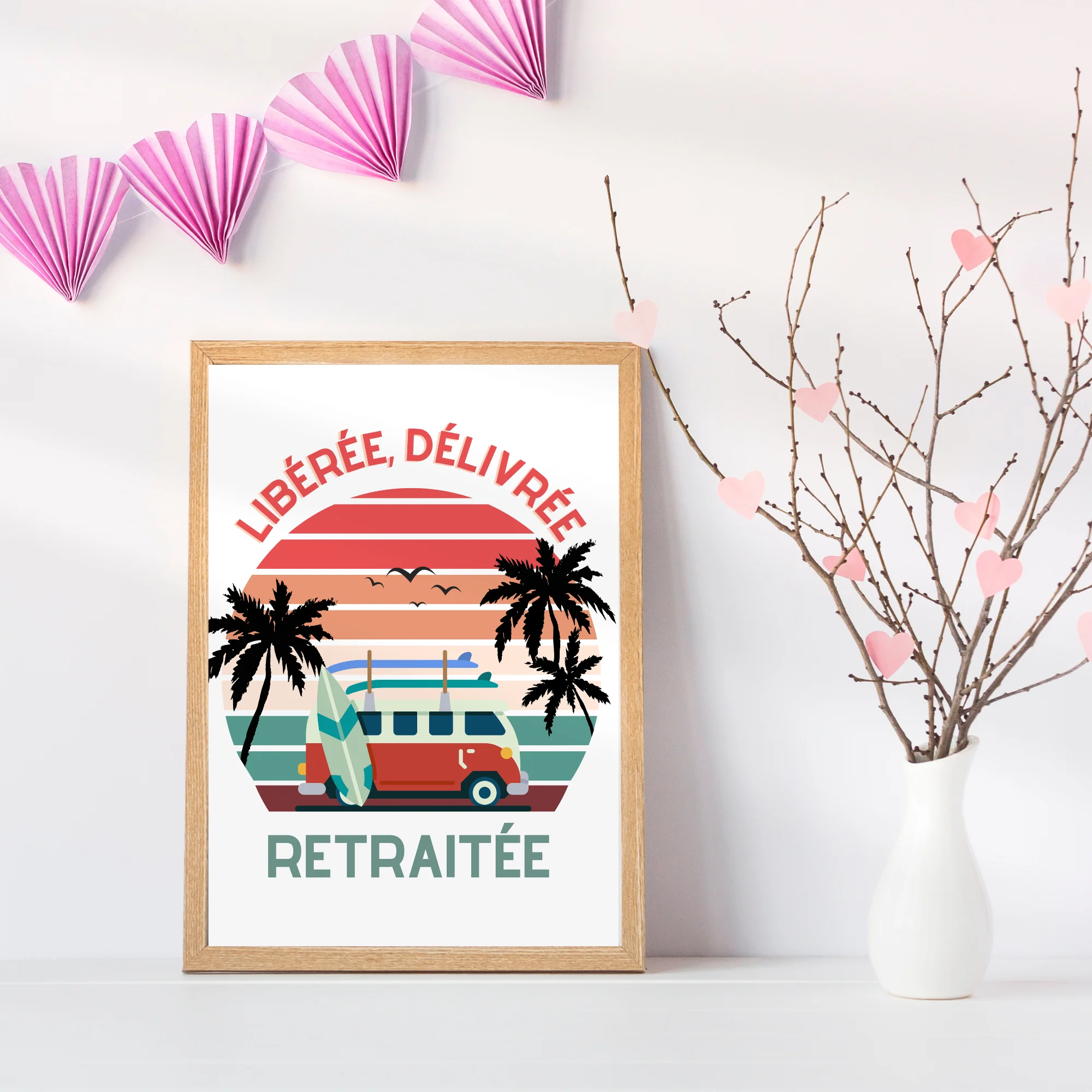 Affiche Départ en Retraite - Poster Libéré Délivré Retraité homme ou femme – Image 6