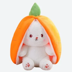 Bébé peluche lapin carotte - KRISTEL