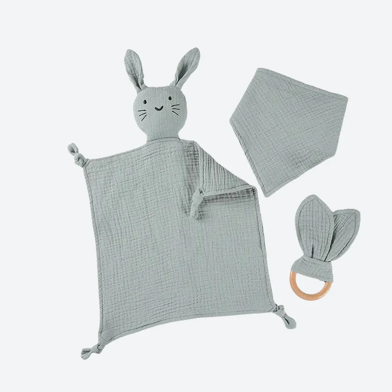 Coffret doudou - lapin bleu - EVY