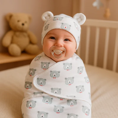 Couverture emmaillotage bébé | Garçon – Image 3