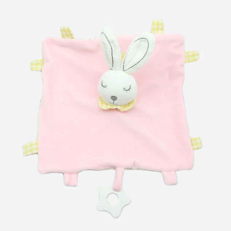 Doudou Lapin blanc et rose - DINA