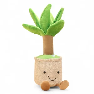 Peluche plante kawaii yucca en pot