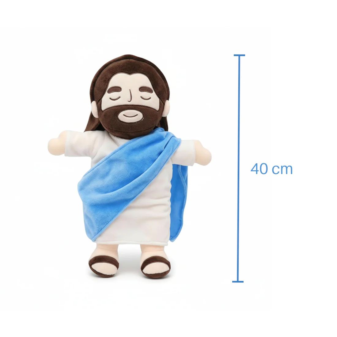 Peluche veilleuse Jésus respirante avec lumière chaude – Image 8