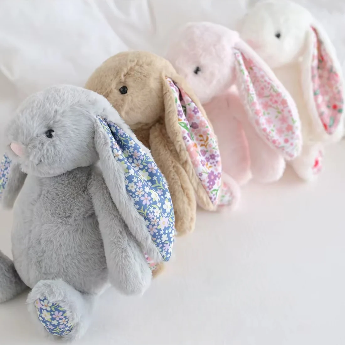 Lapin en peluche avec motif Liberty – Image 5