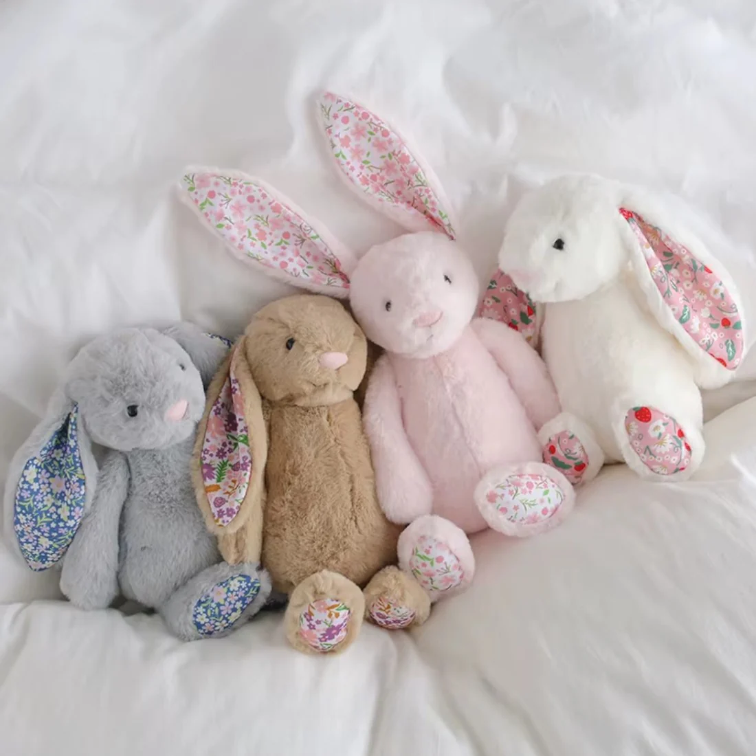 Lapin en peluche avec motif Liberty – Image 3