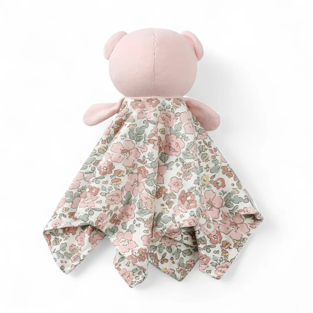 Peluche doudou plat tête ourson pour bébé – Image 2
