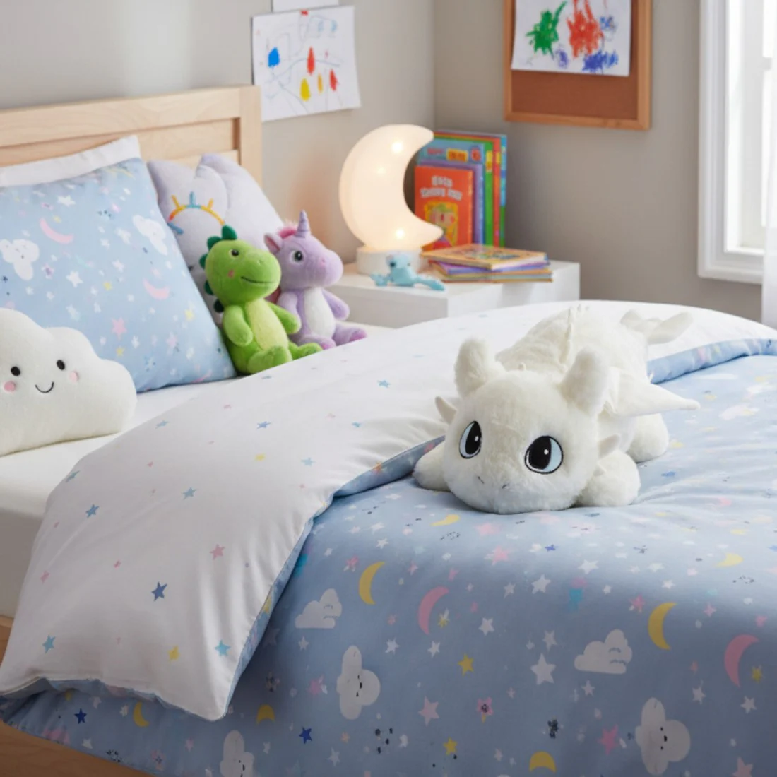Peluches Dragons géante Krokmou et Furie éclair moelleuses – Image 2