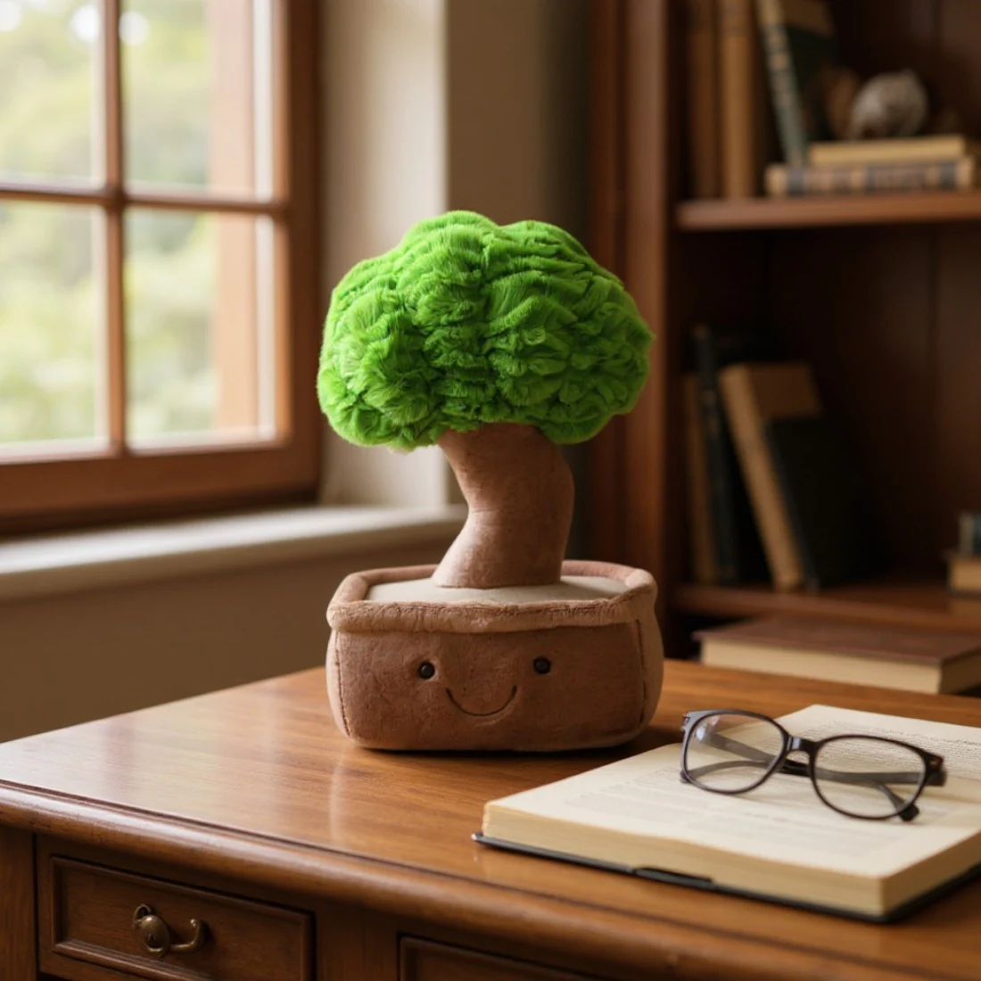 Peluche plante kawaii bonzaï sourire tendre – Image 5