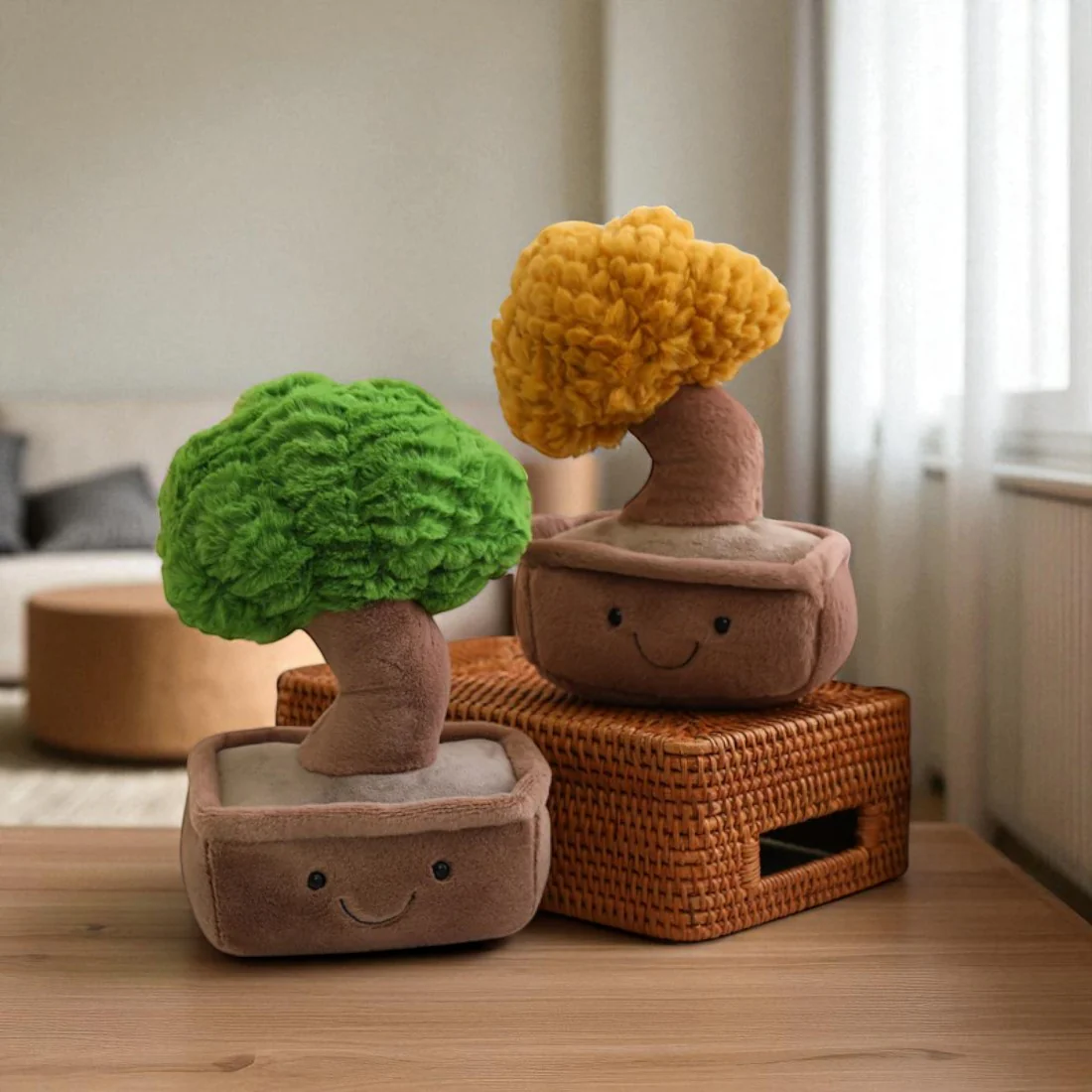 Peluche plante kawaii bonzaï sourire tendre – Image 6