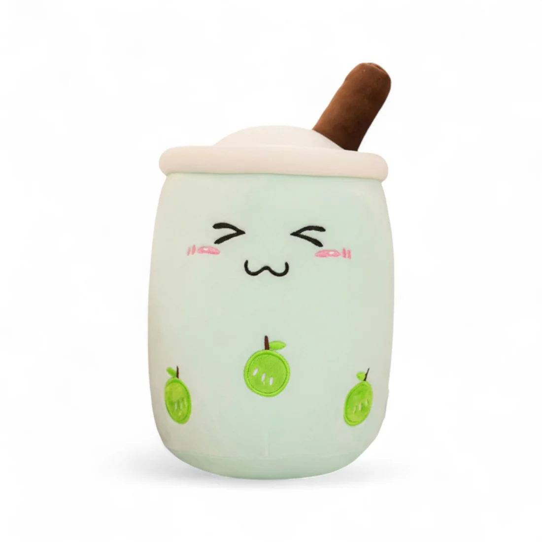 Peluche kawaii bubble milk tea pomme verte – Image 2
