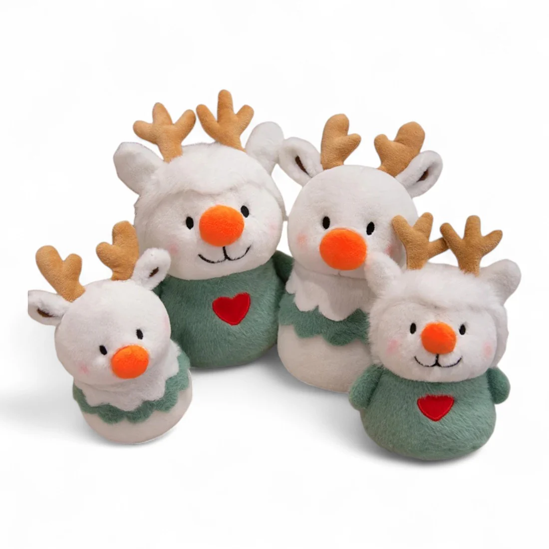 Peluche de noël duo rennes bonshommes de neige – Image 7