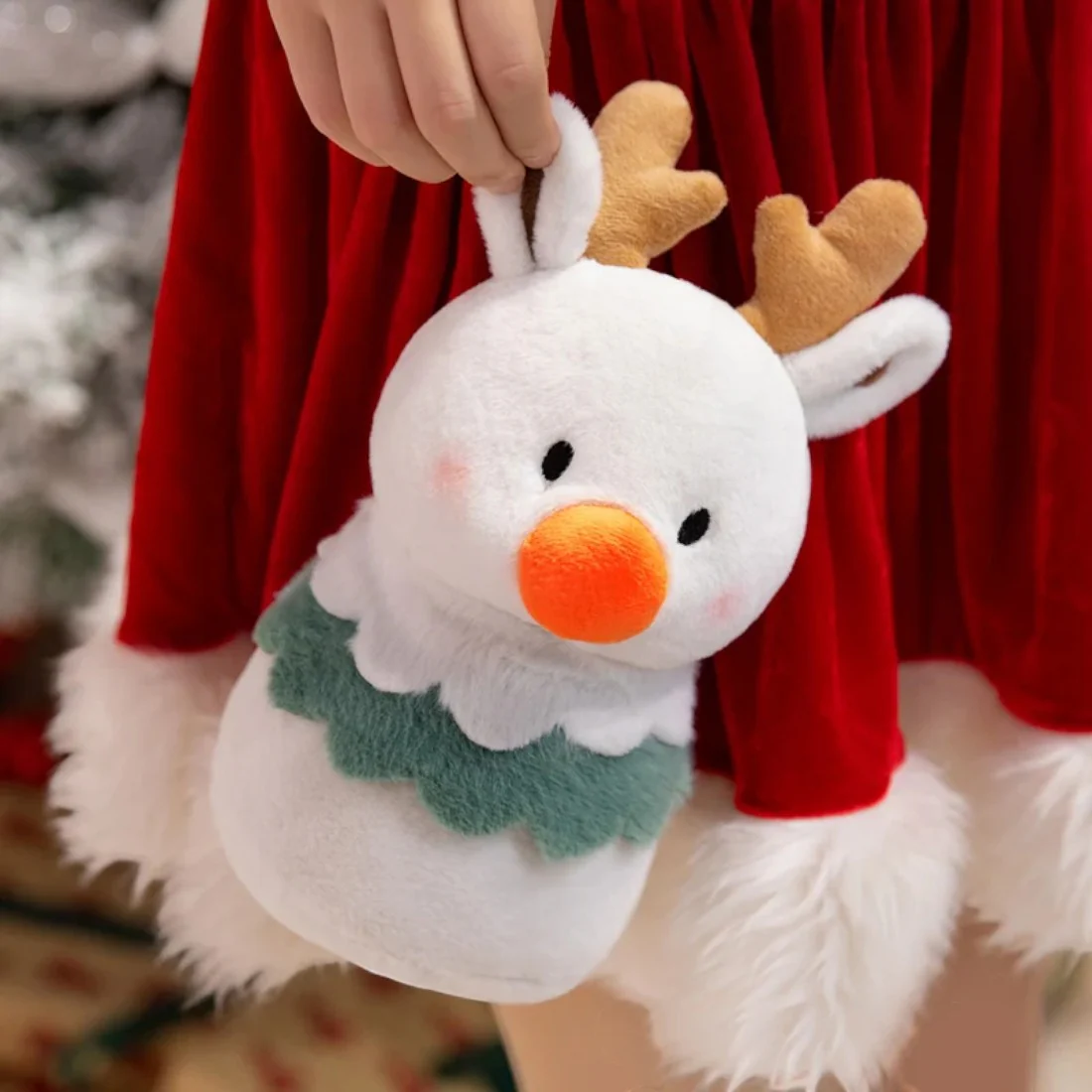 Peluche de noël duo rennes bonshommes de neige – Image 6