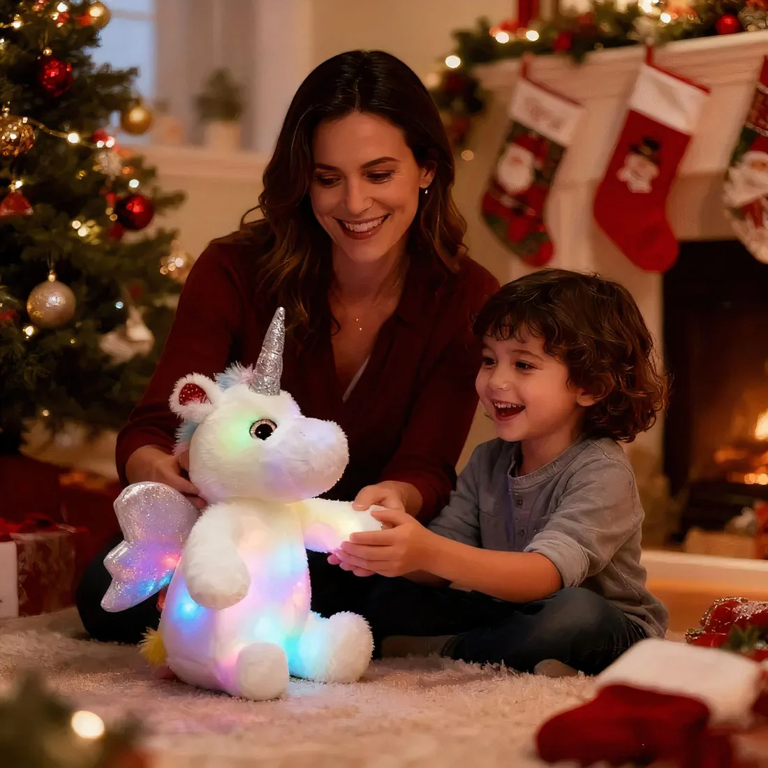 Veilleuse licorne en peluche féérique – Image 5