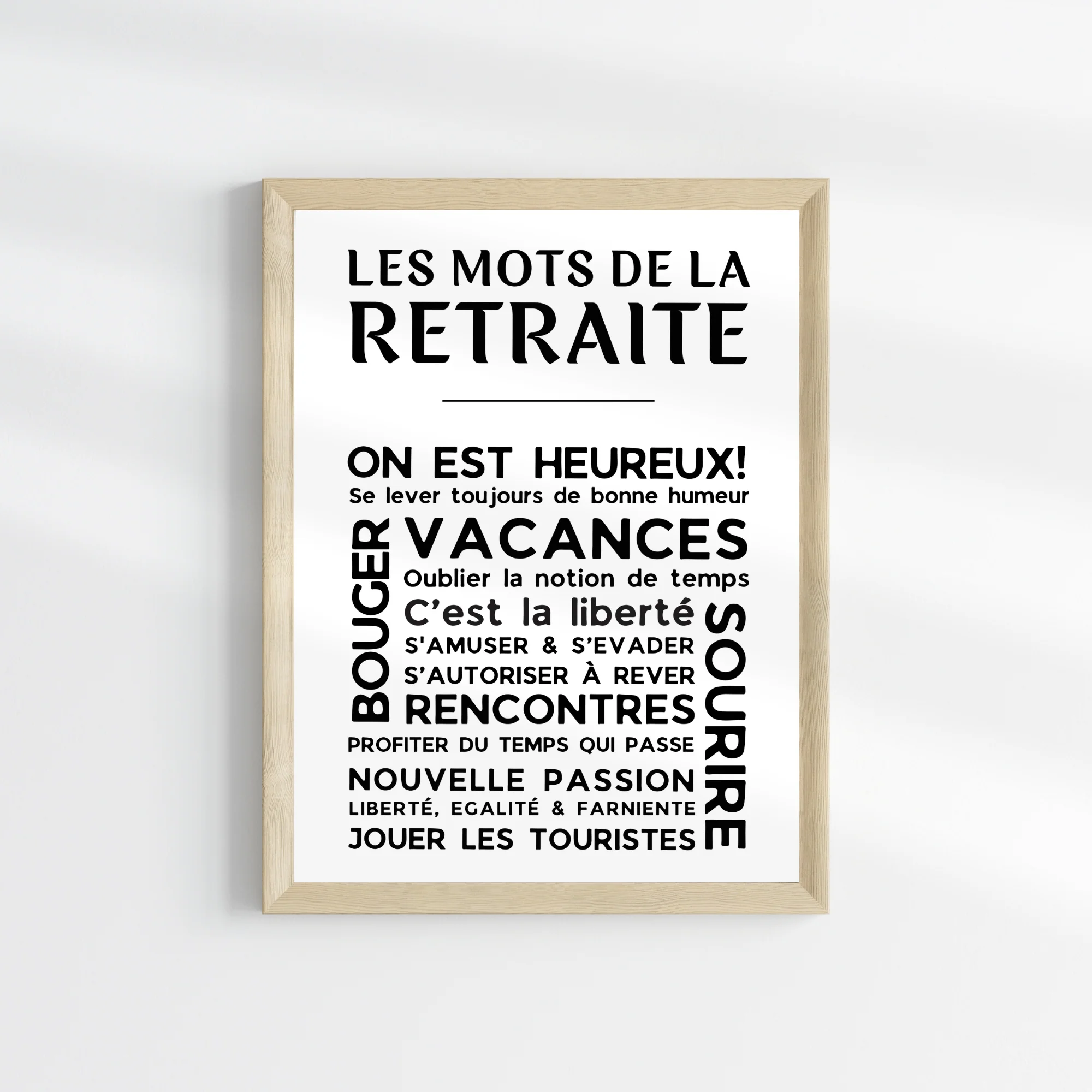 Affiche Les Mots de la Retraite - Poster pour Départ en Retraite – Image 3