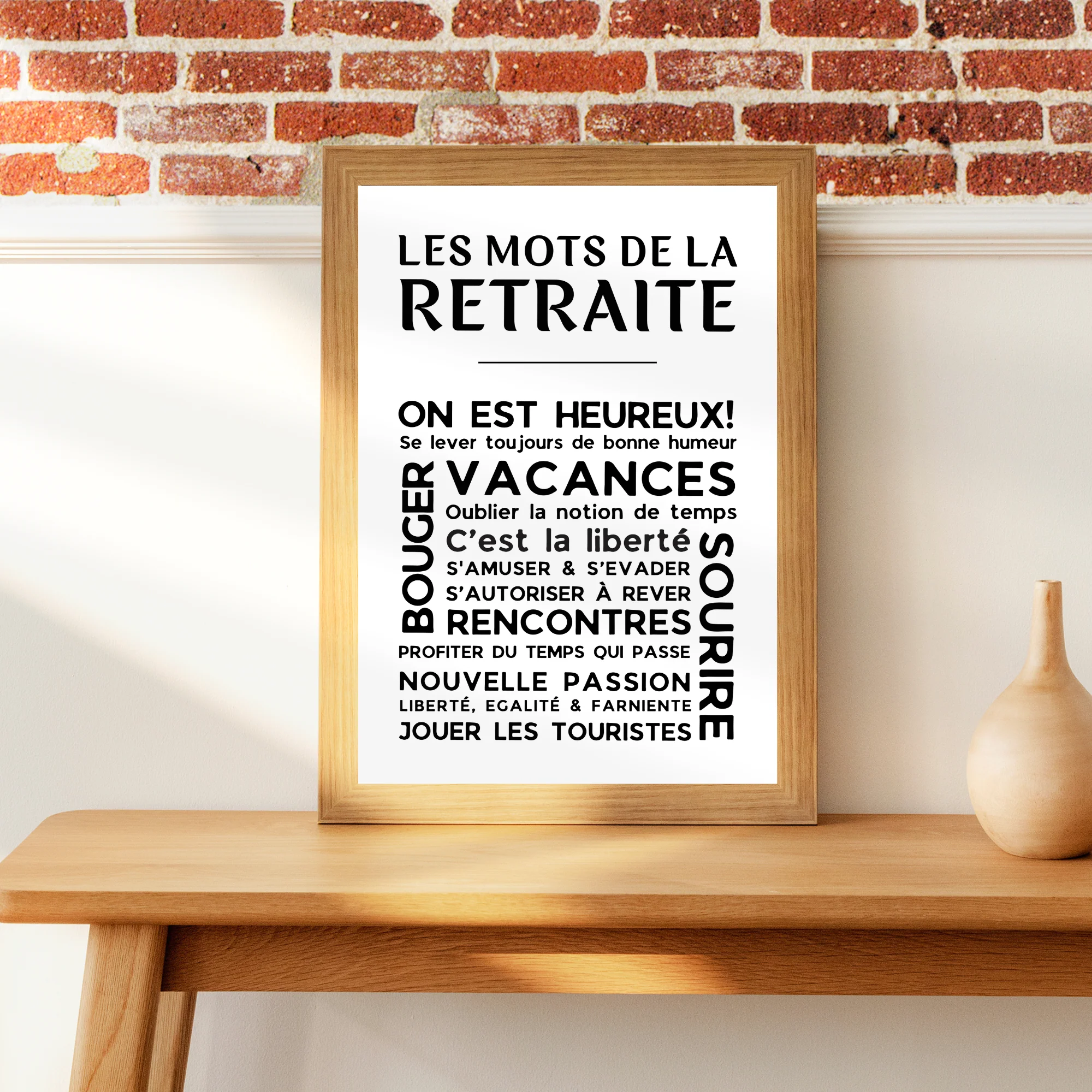 Affiche Les Mots de la Retraite - Poster pour Départ en Retraite – Image 2