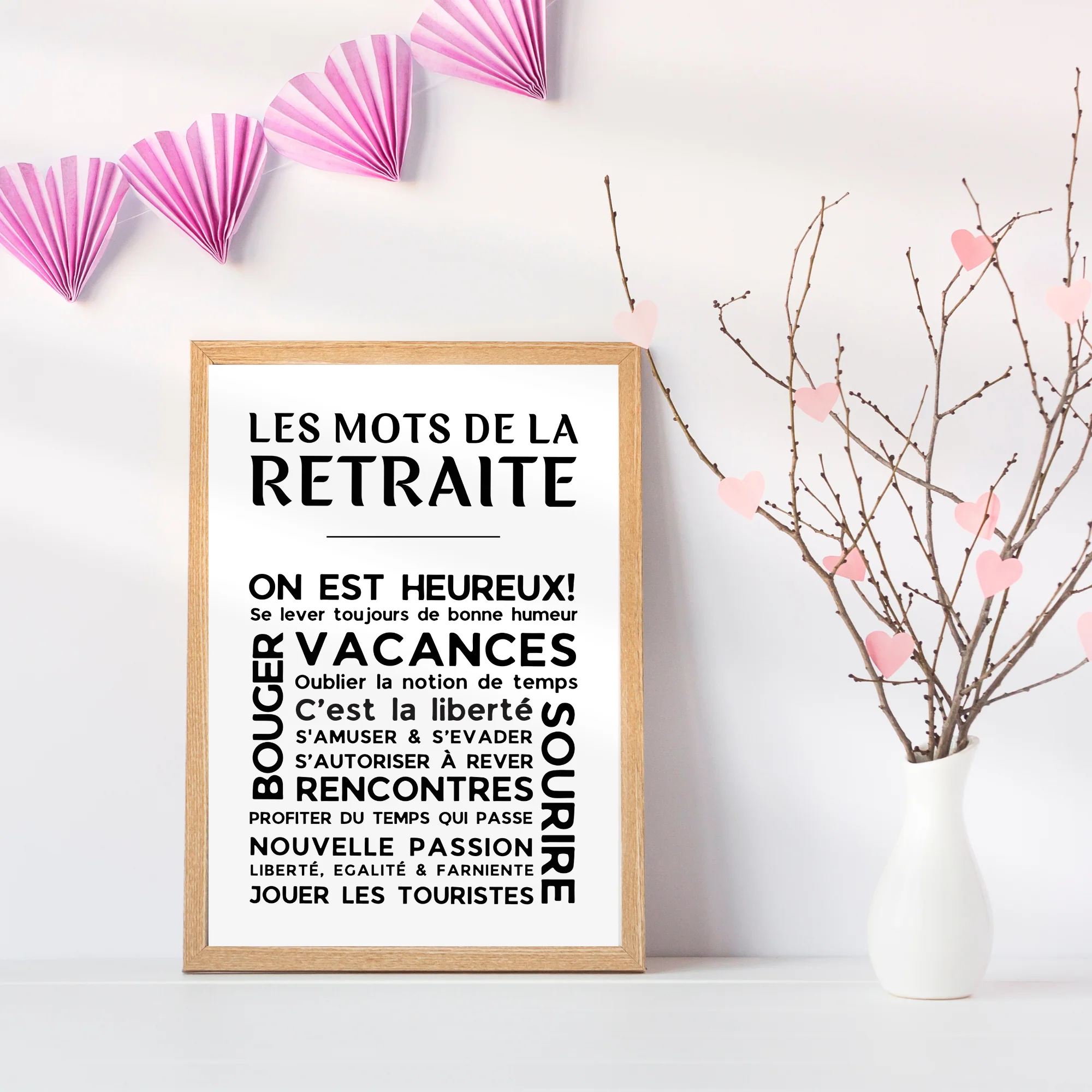 Affiche Les Mots de la Retraite - Poster pour Départ en Retraite – Image 4