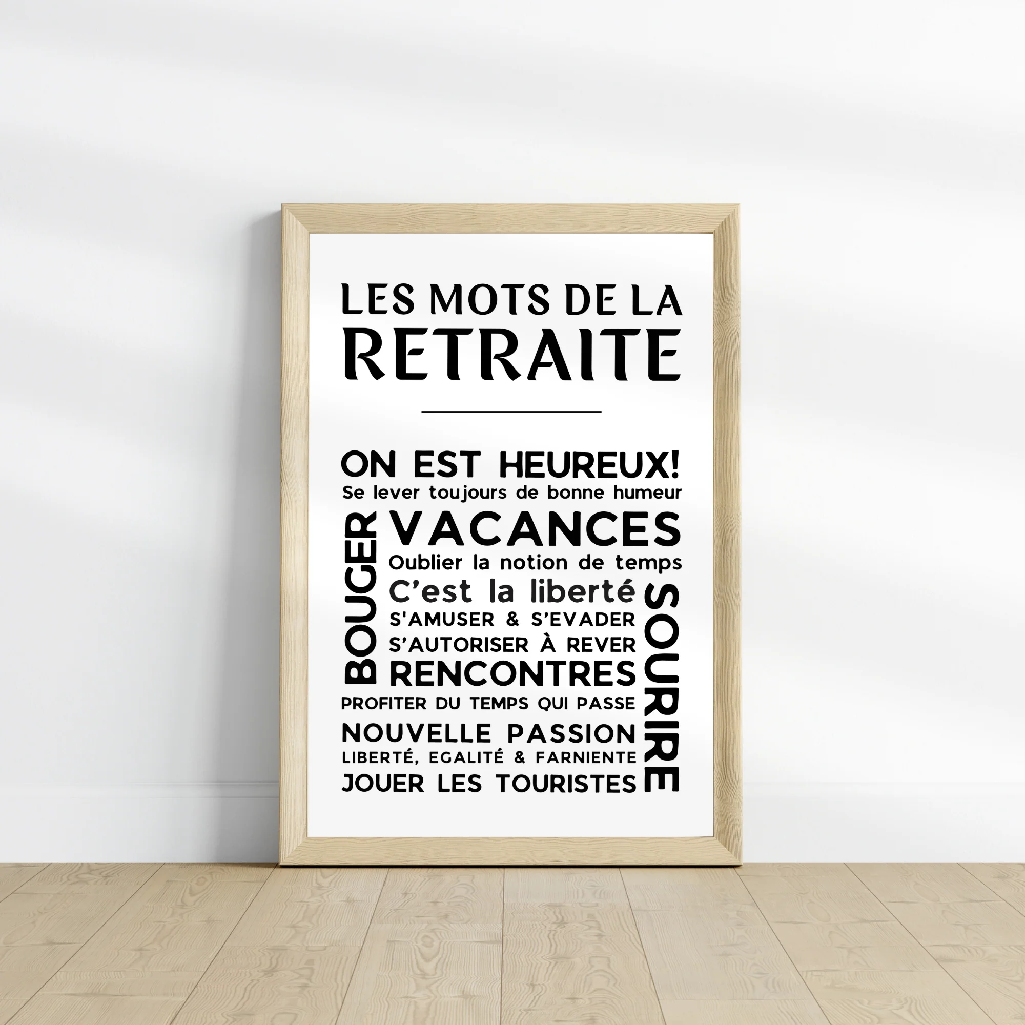 Affiche Les Mots de la Retraite - Poster pour Départ en Retraite – Image 5