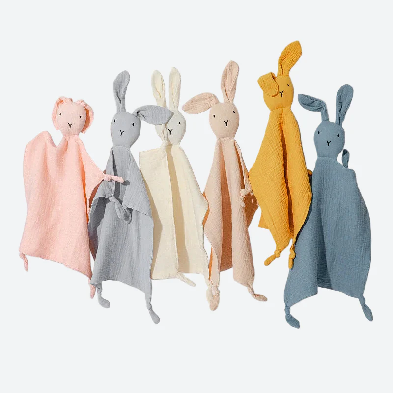 Doudou Lapin gaze de coton - GERMAIN